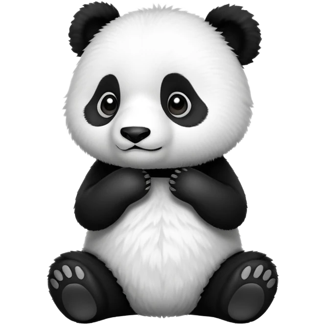 害羞的熊貓 emoji