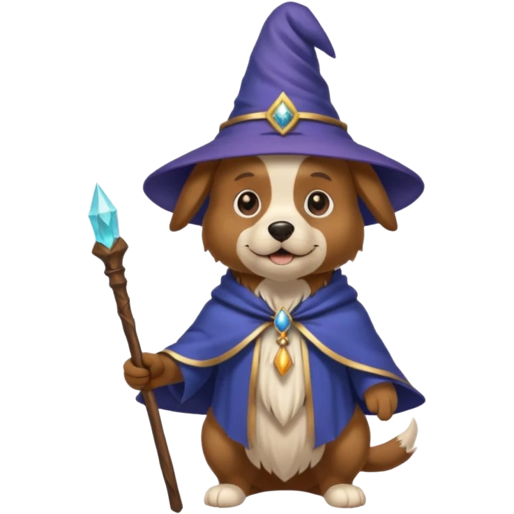 Dog wizard emoji
