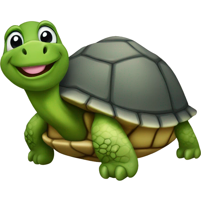 Turtle with coquette emoji