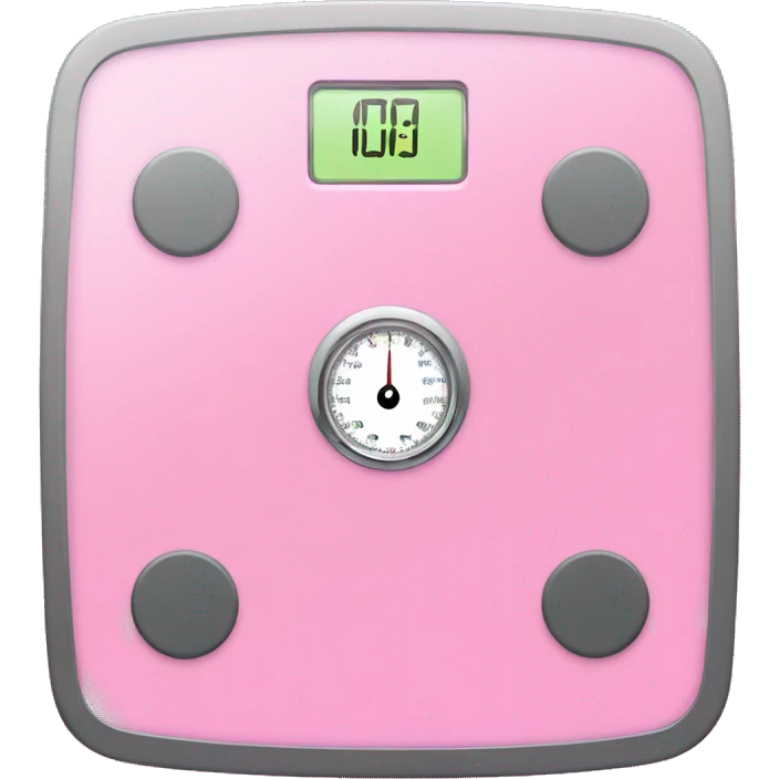 Pink body weight scale  emoji