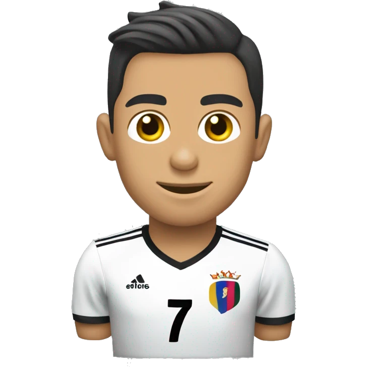 Cristiano ronaldo con la polera del colo colo emoji