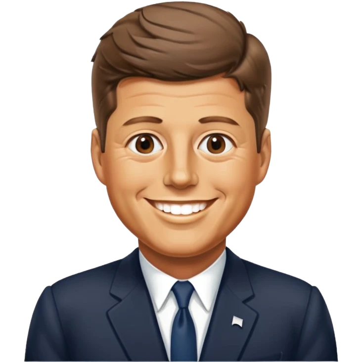 John F Kennedy, 35th president of the United States emoji