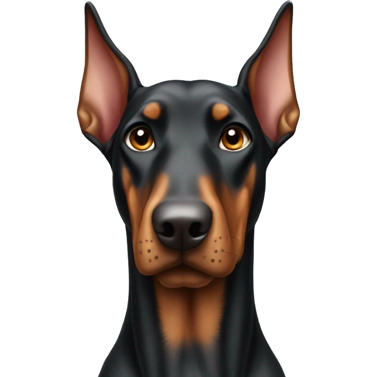 long ears doberman emoji