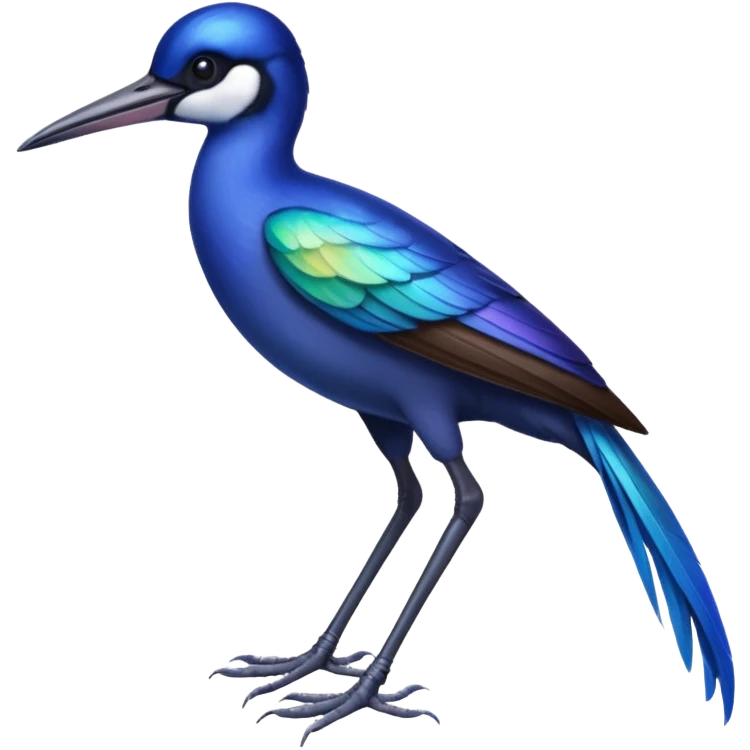 Blue Sicklebill headshot emoji