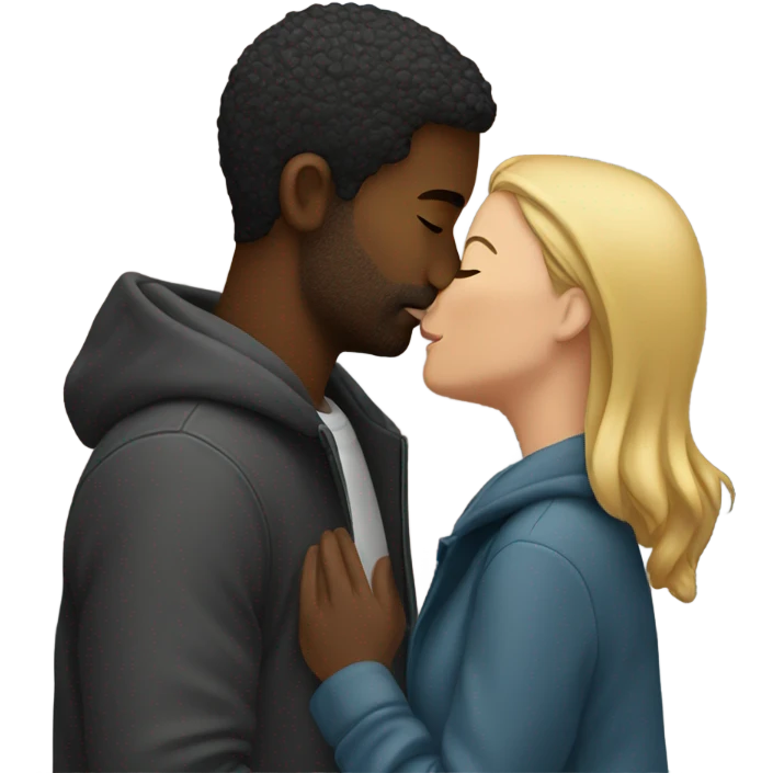 couple kissing in city emoji