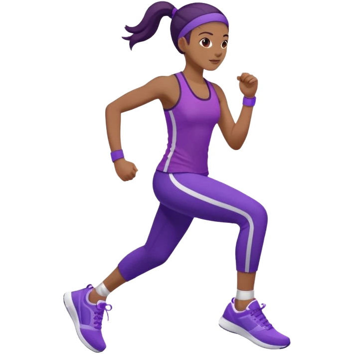 purple sneakers aerobic emoji