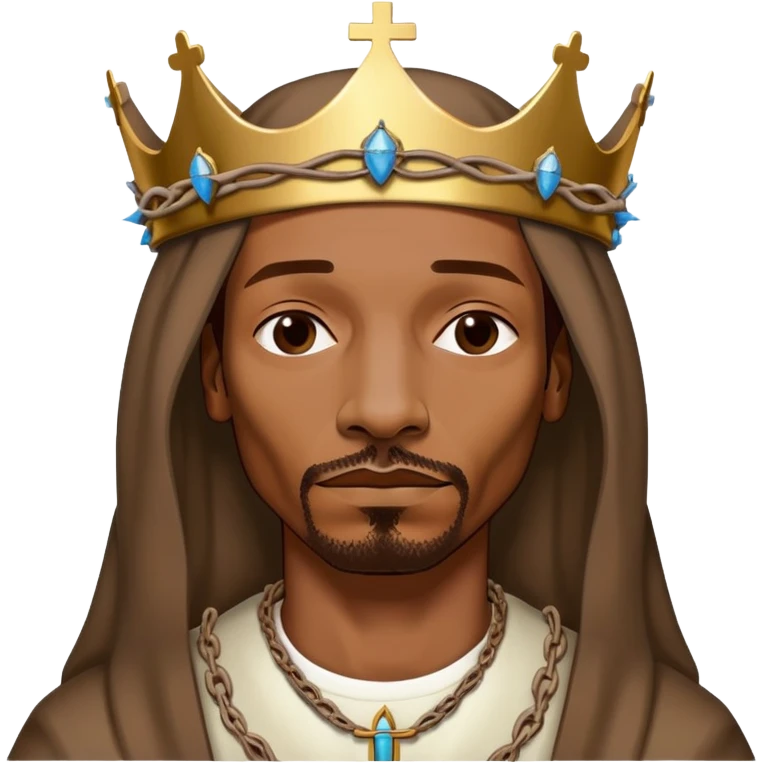 Virgin Mary style Snoop Dogg portrait emoji