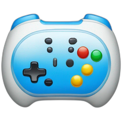 blue gamepad emoji