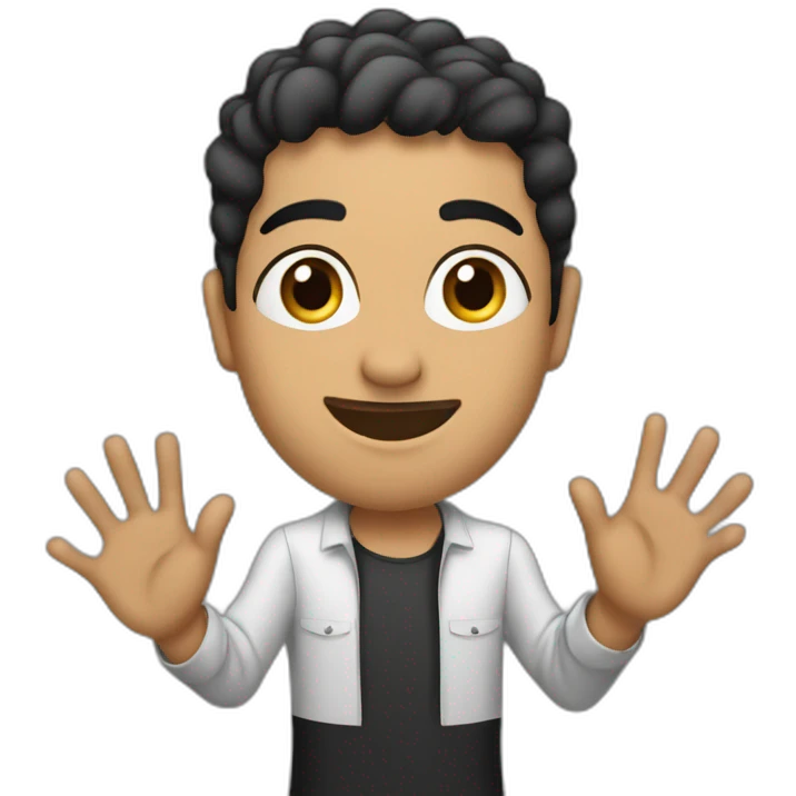 Palestinian One hand, I am a Yamani  emoji