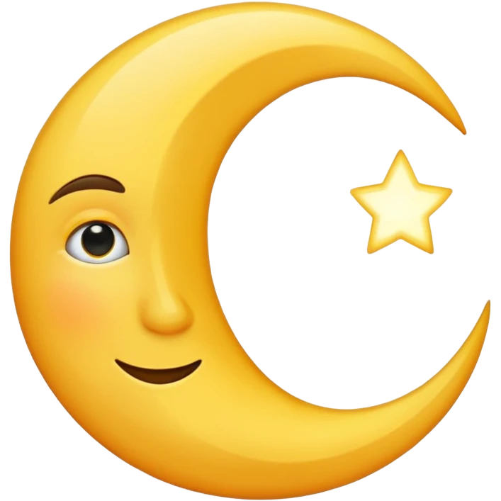 half moon. emoji