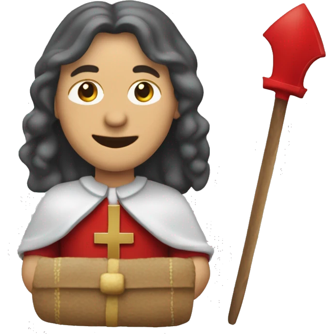 Bisschop Sint Nicolaas grote rode mijter emoji