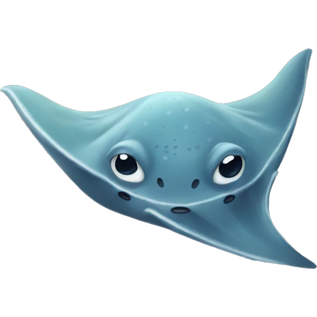 Sting ray cute emoji