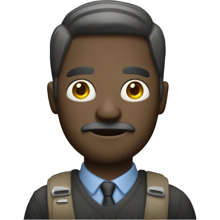 A man with camera as head emoji