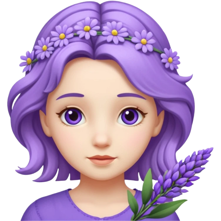Matilda and lavender emoji