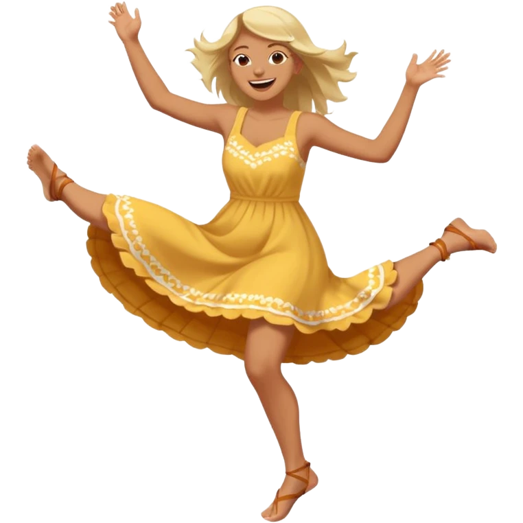 Giggling while kicking feet in the aur emoji