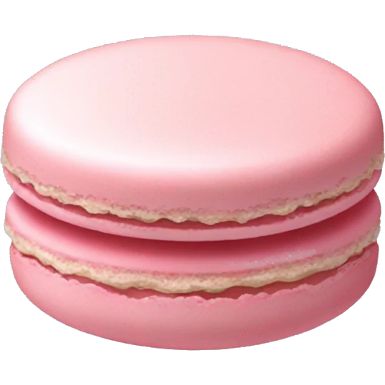 Light pink macaron emoji