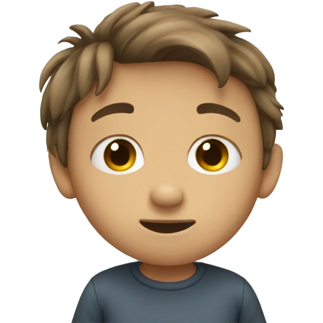 Boy shy emoji