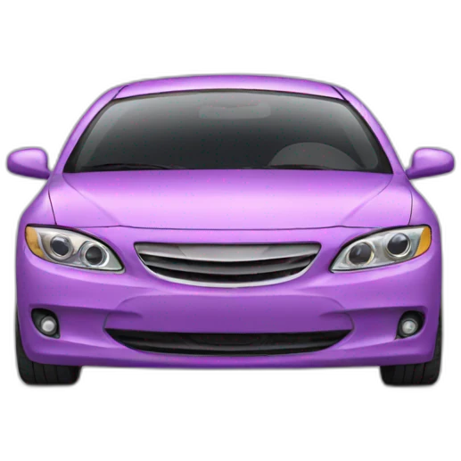 Car with a dress emoji