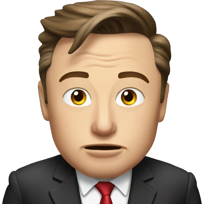 Elon Musk kidding Donald Trump emoji