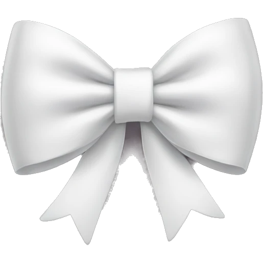 white bow emoji