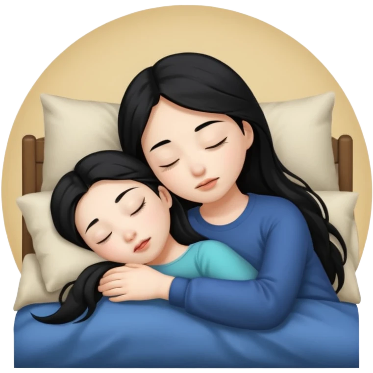asian girl sleeping emoji