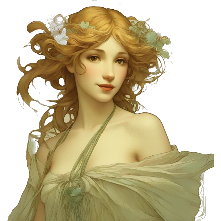 framed alphonse mucha poster emoji