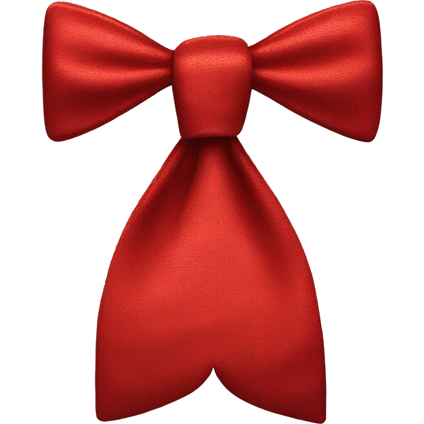 red bow tie emoji
