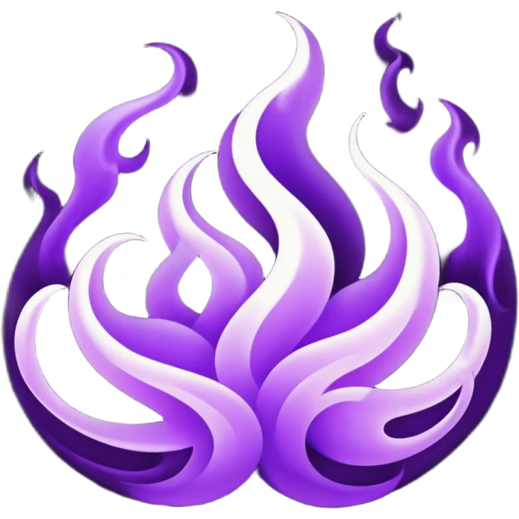 Wicked purple flames emoji