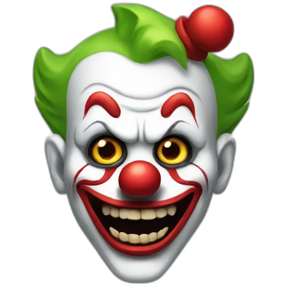scary clown emoji