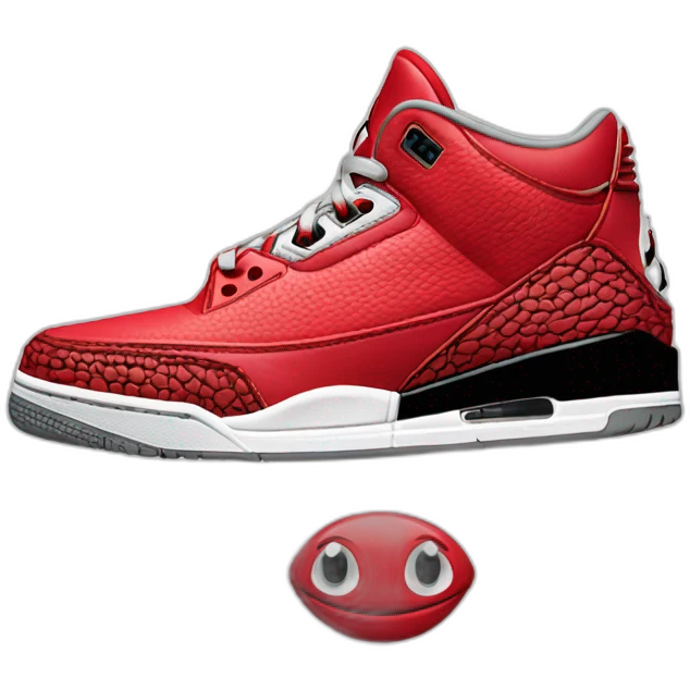 Air jordan 3 red emoji