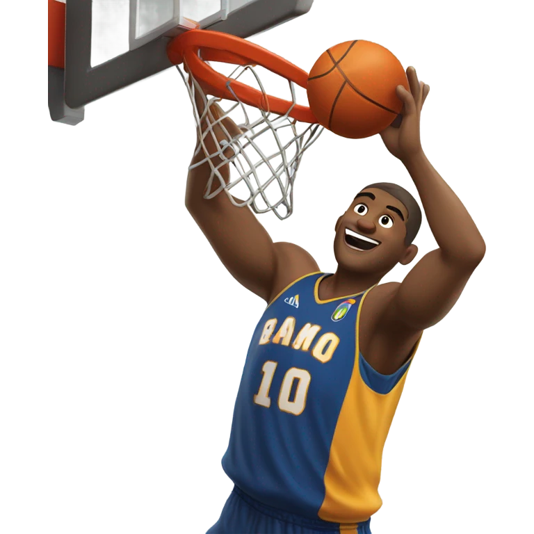 Dunking basketball emoji