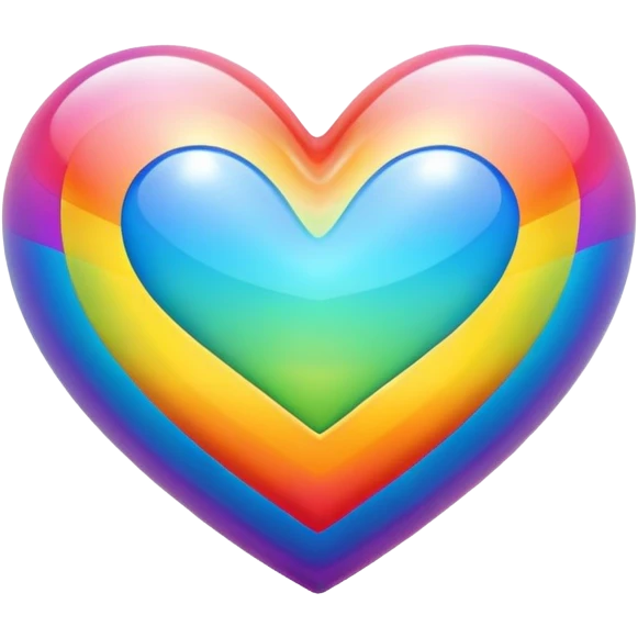 Rainbow heart emoji