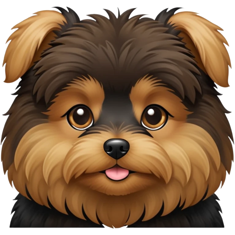 Cute yorkie poop emoji