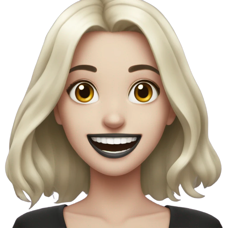 spooky smiles from pretty girls emoji