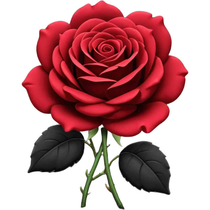 black rose emoji