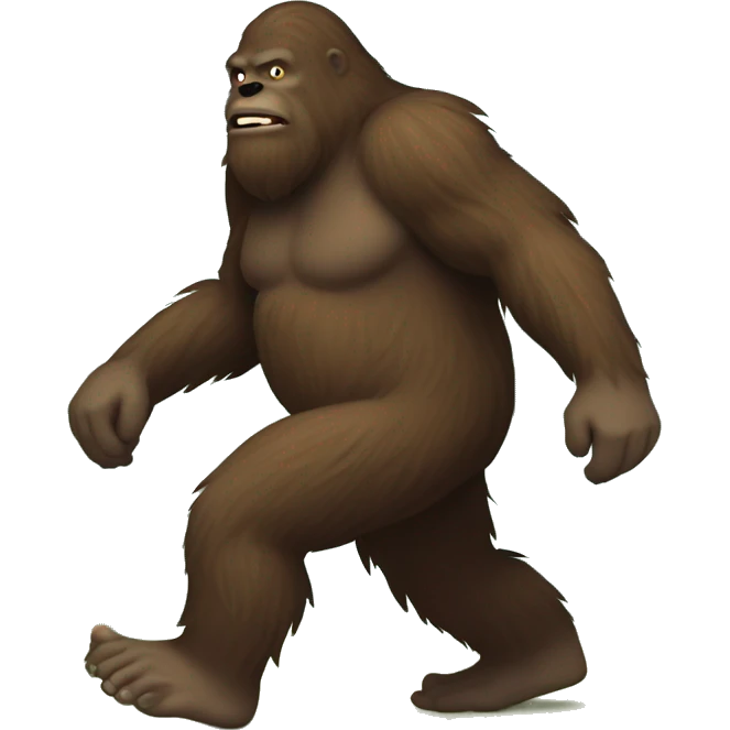 Bigfoot in the woods  emoji