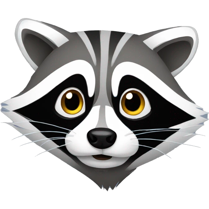 Scared raccoon emoji
