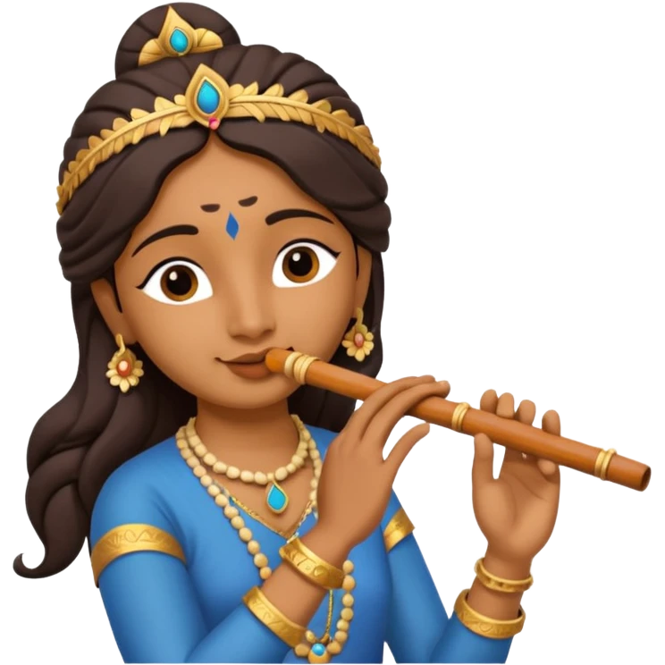 Radha krishna Radha krishna with flute emoji flute emoji emoji