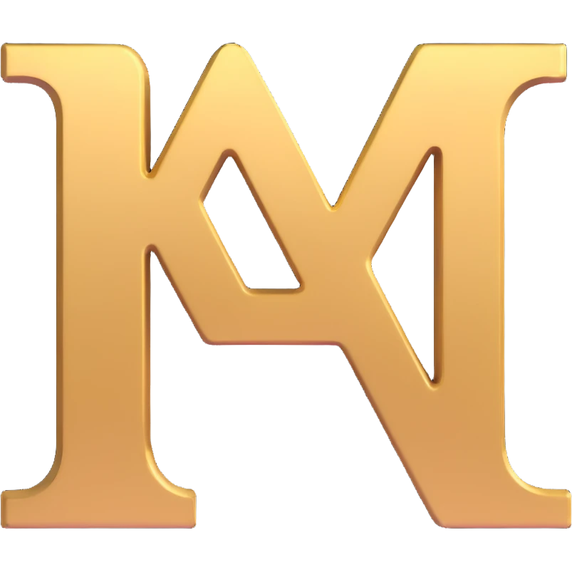 letters BLK with gold outline emoji