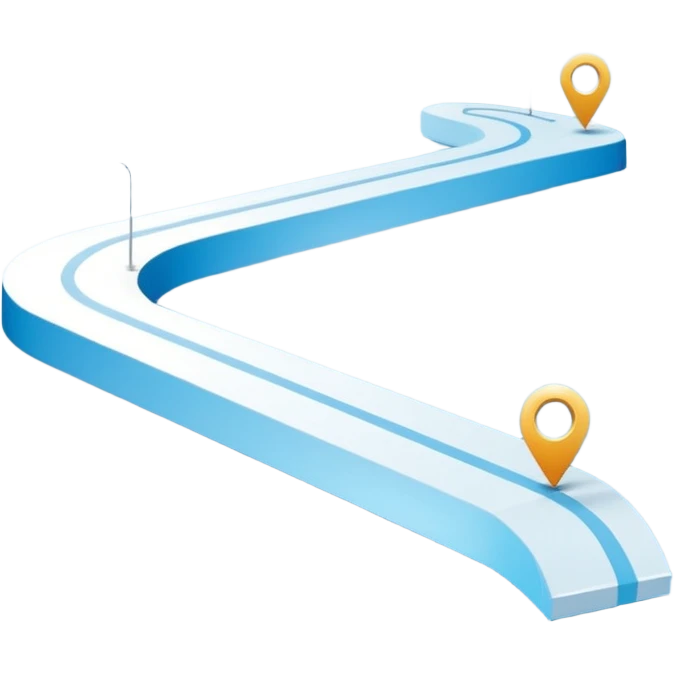roadmap in professional design for business presentation, clean edges, modern corporate aesthetic emoji