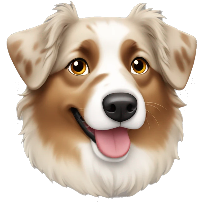 Beige australian shepherd emoji