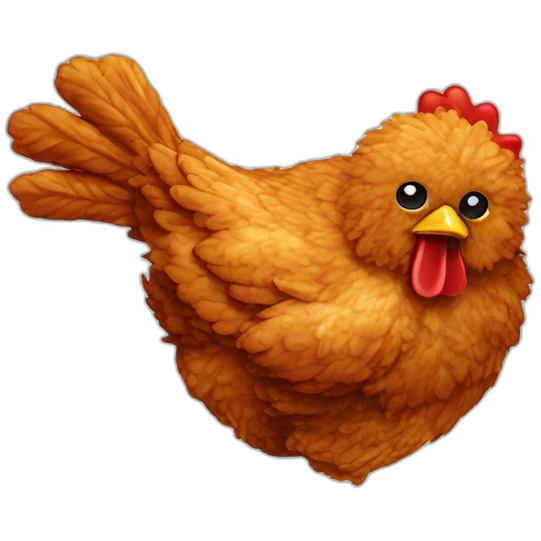 Fried chicken emoji