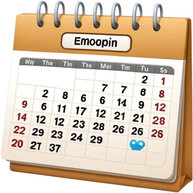 Calendar emoji