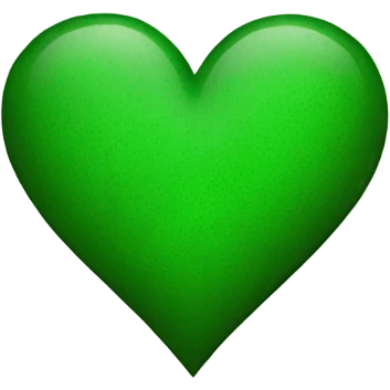 Green grunge heart emoji