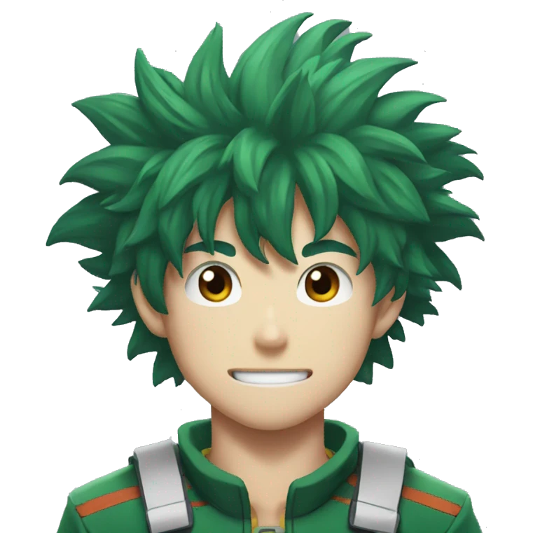 Deku from my hero academia emoji