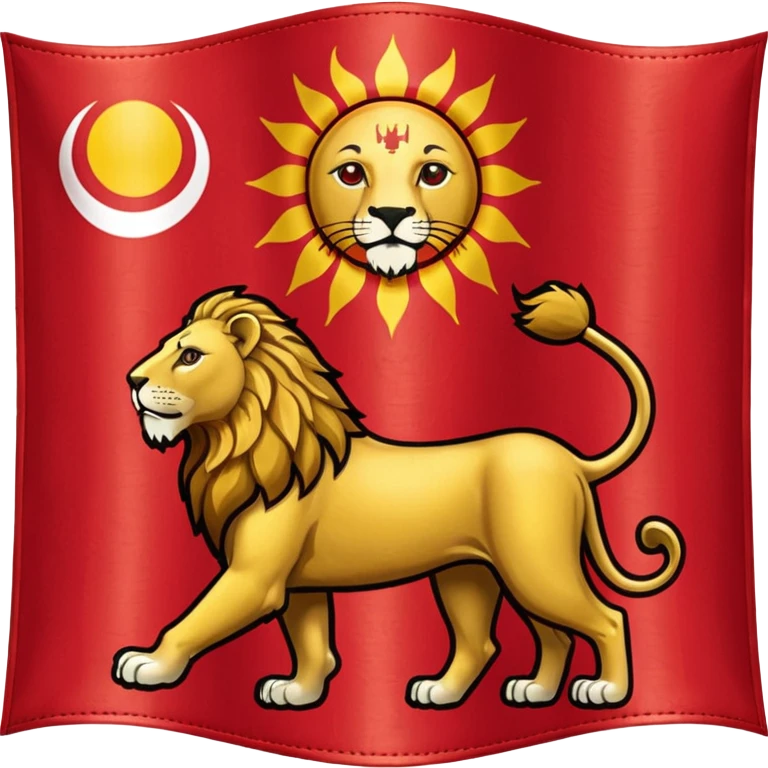 پرچم شیر و خورشید نشان ایران emoji