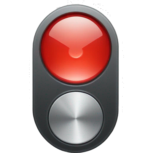 red stop recording button which has circle & a square at the centre of the circle emoji