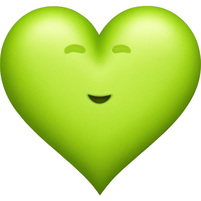 chartreuse heart emoji