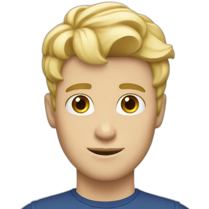 british skinny guy blond hair emoji