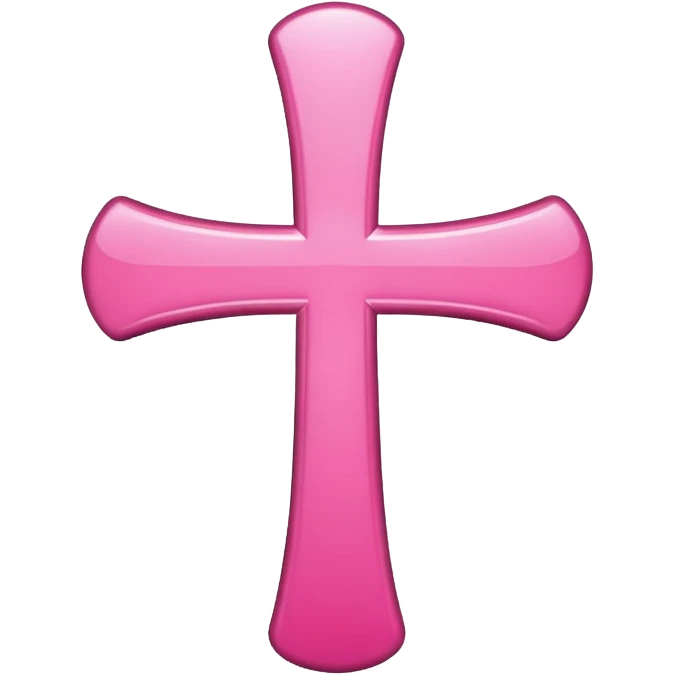 make a catholic symbol with very girly pink tones. emoji